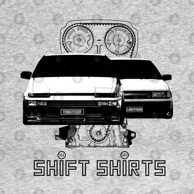 Shift Shirts Lightning and Thunder - AE86 Inspired by ShiftShirts